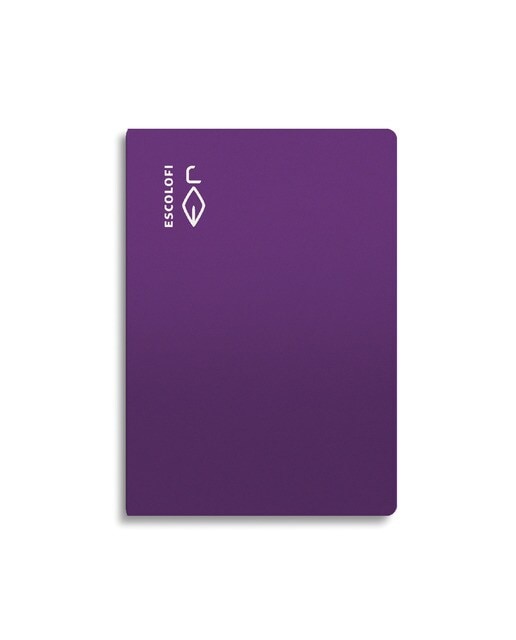 Bloco Agrafado Folio 50 folhas 70 gramas Pautadas 2,5 Capa Semidura Violeta-1