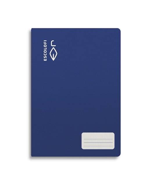 Bloco Agrafado A4 32 folhas 70 gramas Quadriculadas 5 x 5 Capa Flexível Azul-1