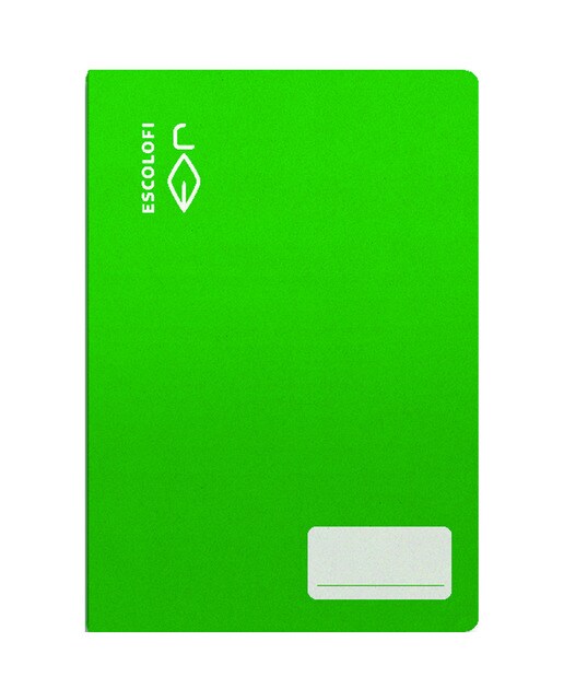 Bloco Agrafado Tamanho Quatro 32 folhas 70 gramas Papel Milimétrico 2 x 4 x 8 Capa Flexível Verde-1