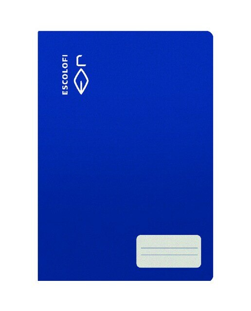 Bloco Agrafado Tamanho Quatro 32 Folhas 70 Gramas Papel Milimétrico 4 x 4 x 16 Capa Flexível Escolofi Azul-1