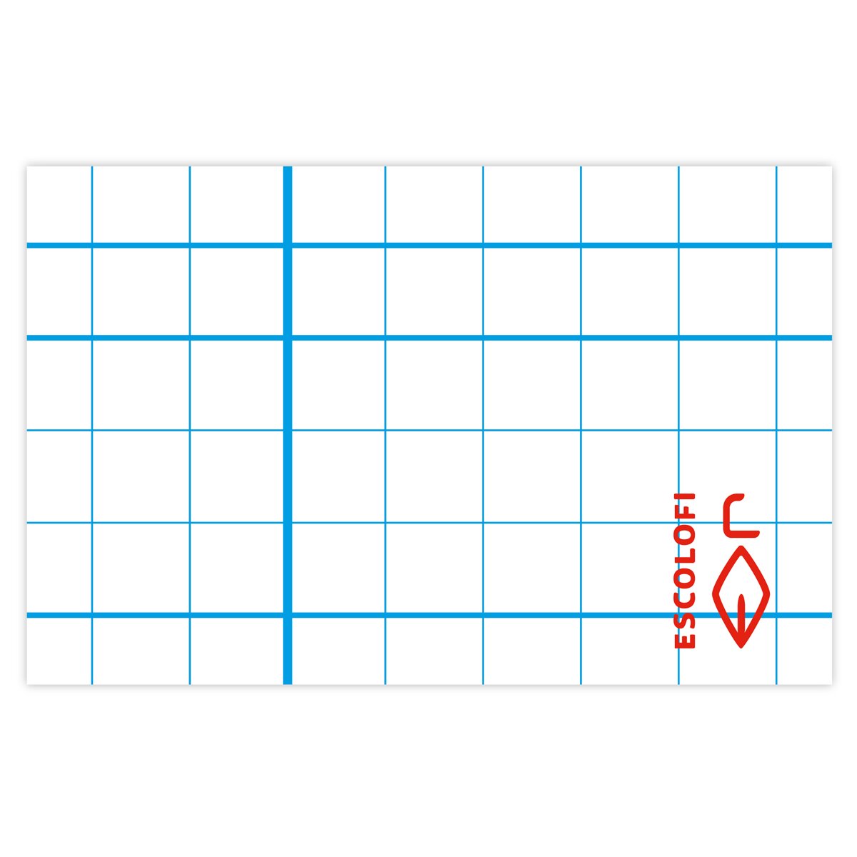Bloco Agrafado Tamanho Quatro 32 folhas 70 gramas Quadriculadas e Pautadas 5 Capa Flexível Escolofi Azul-2