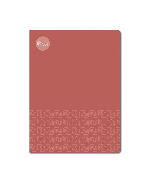 Bloco agrafado A4 Capa mole 48 F. vermelho Vermelho-1