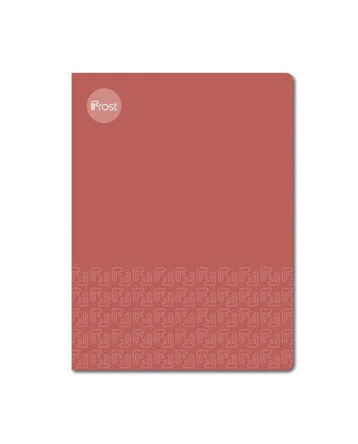 Bloco agrafado A4 Capa mole 48 F. vermelho Vermelho-1