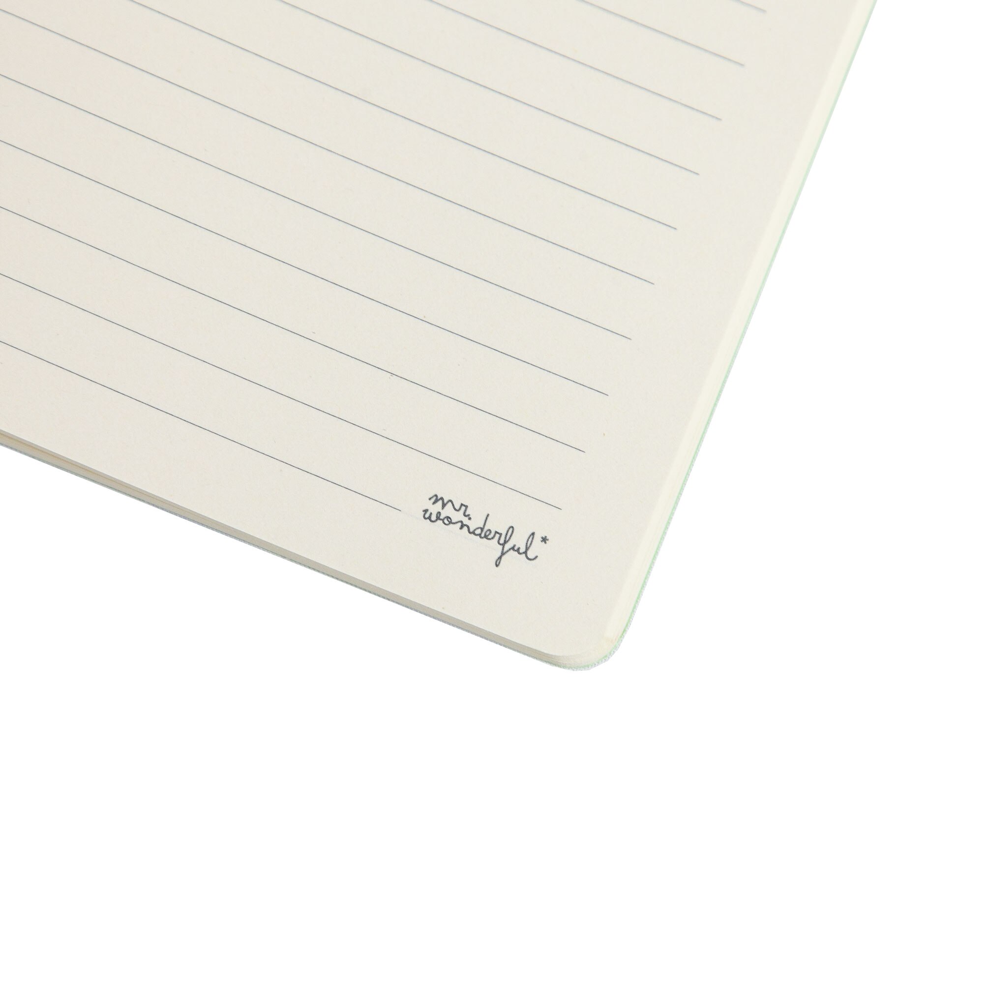 Caderno A5 Mr Wonderful: Listras rosa e castanhas 5