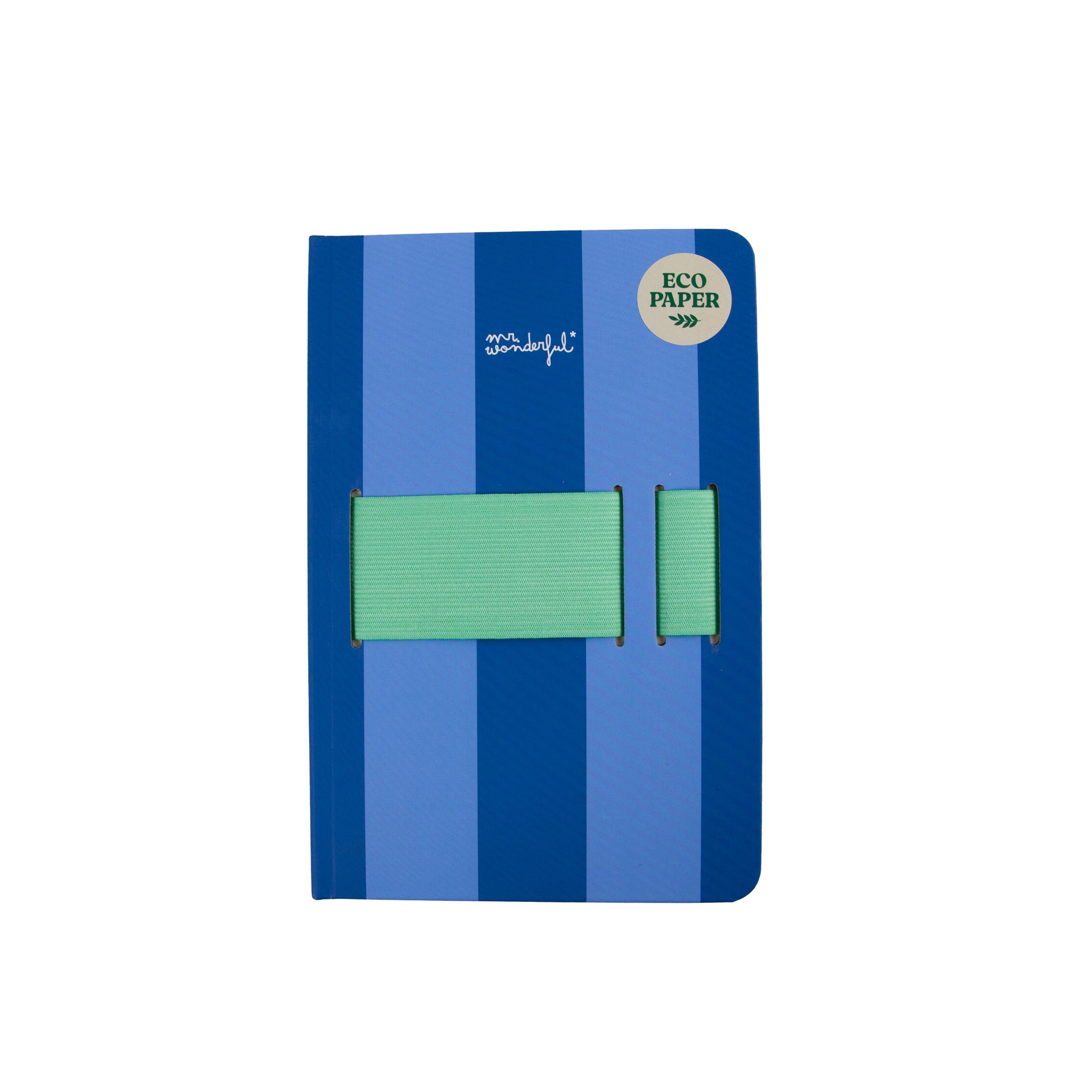 Caderno A5 com suporte para telemóvel azul Mr Wonderful: Believe it or not, sometimes I write by hand 3