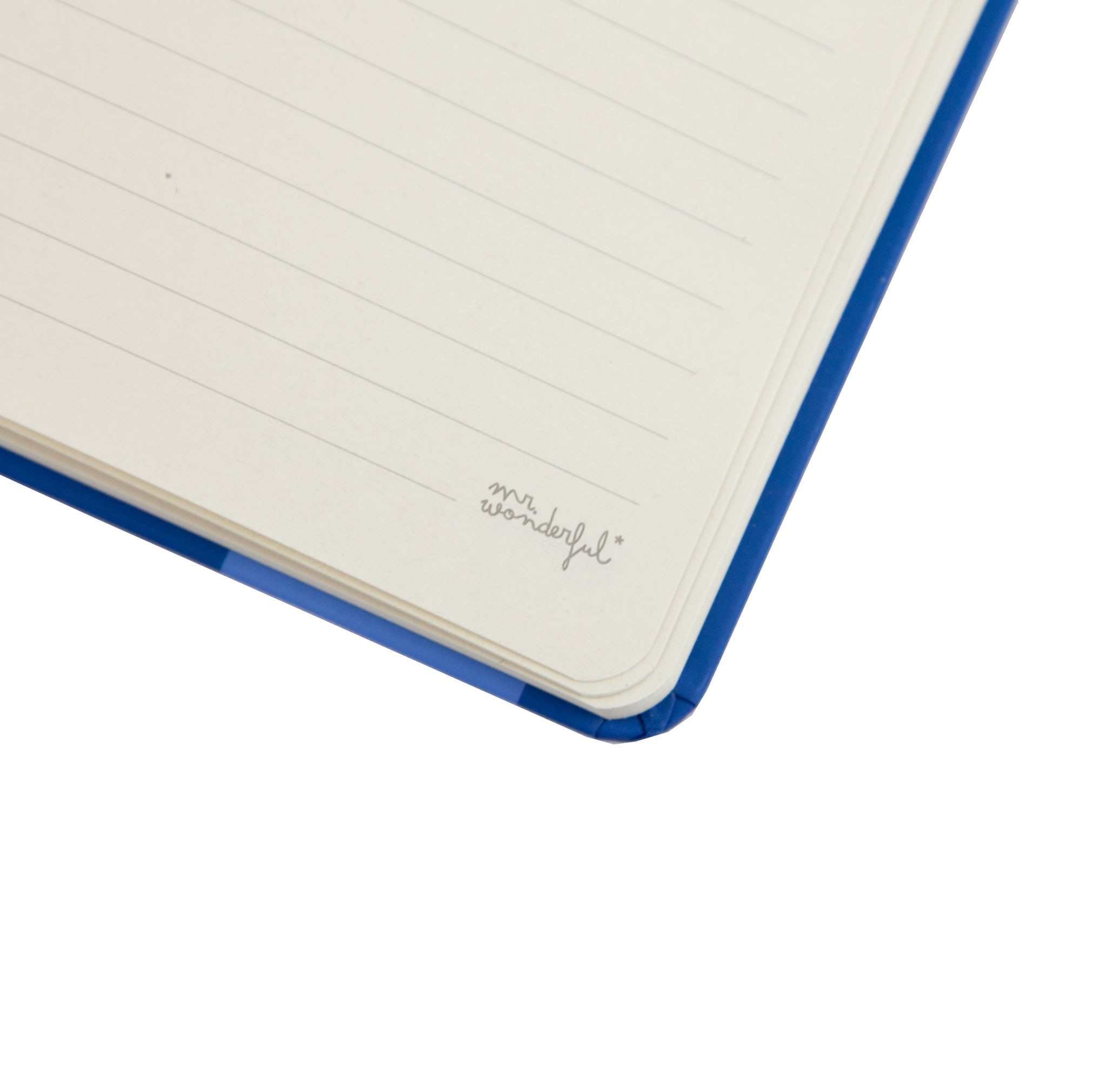 Caderno A5 com suporte para telemóvel azul Mr Wonderful: Believe it or not, sometimes I write by hand 6