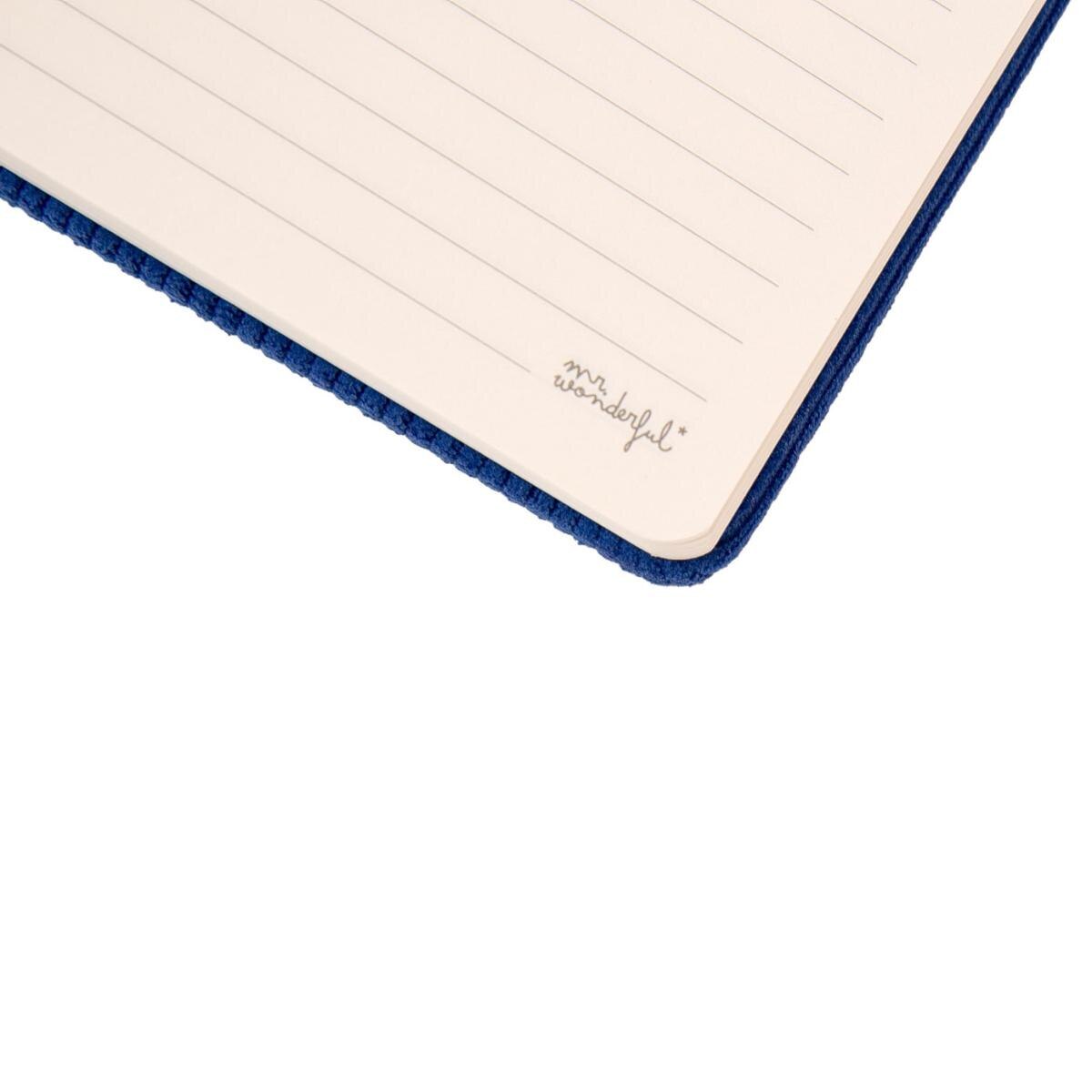 Caderno A5 azul Klein Mr Wonderful: Elegância com atitude 2