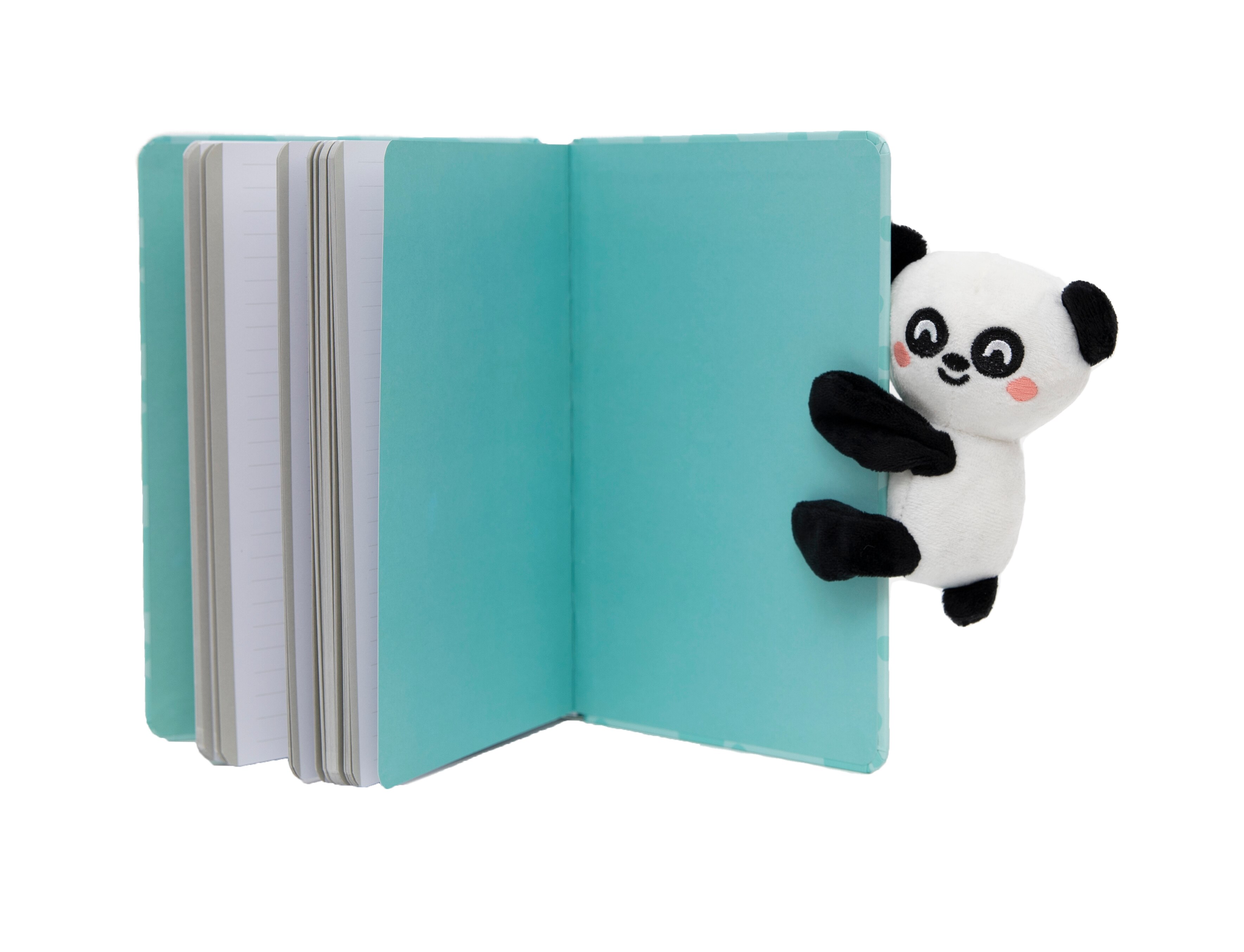 Caderno A5 com peluche  Mr Wonderful panda  Be your best self? 3