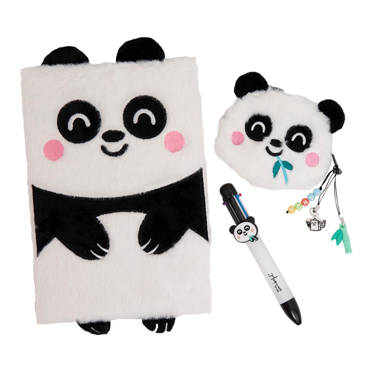 Imagen 0 de Set de libreta Mr Wonderful A5 + monedero + boli borrable Panda?