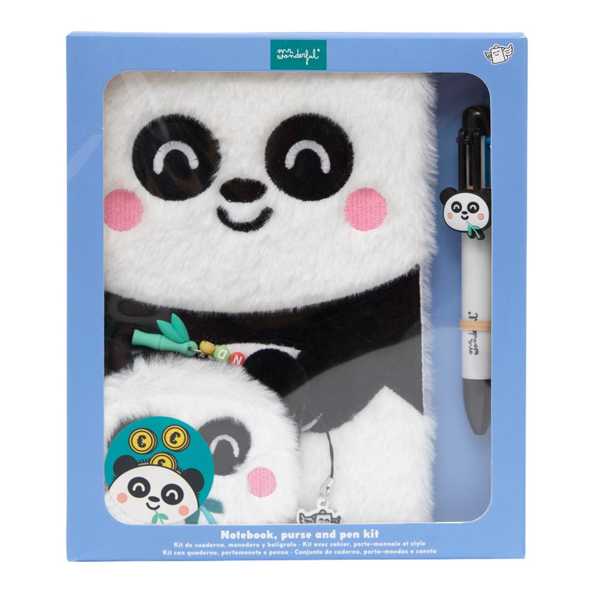 Set de libreta Mr Wonderful A5 + monedero + boli borrable Panda? 3