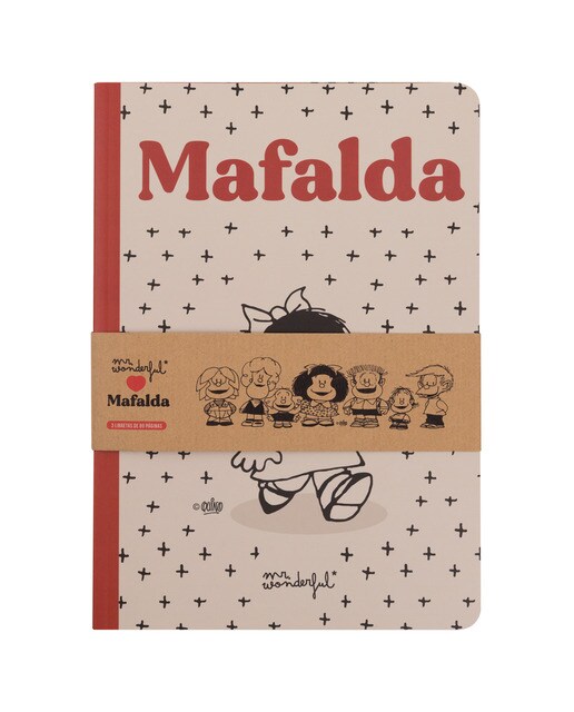 Imagem 0 de Conjunto de 3 cadernos A5 Mr Wondeful: MAFALDA