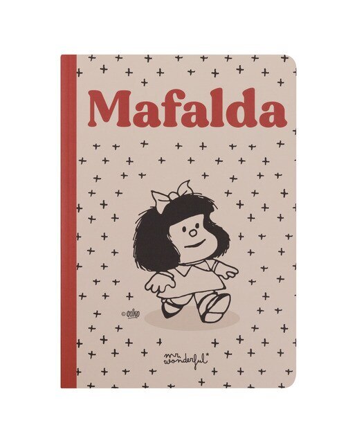 Conjunto de 3 cadernos A5 Mr Wondeful: MAFALDA 2