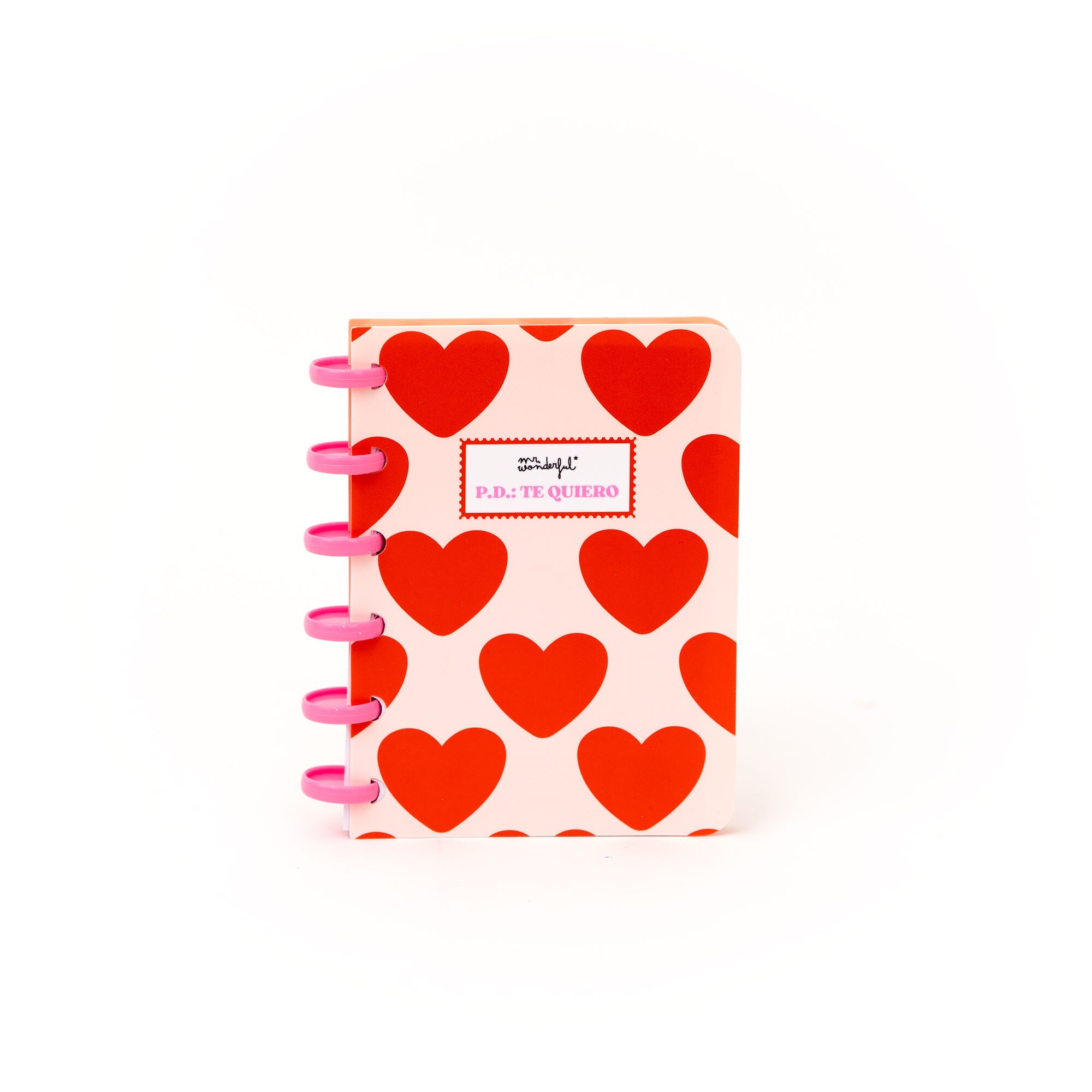 Set de libreta A6 para dejar mensajes de amor + 3 washi tapes Mr Wonderful - P.D.: Te quiero. 4