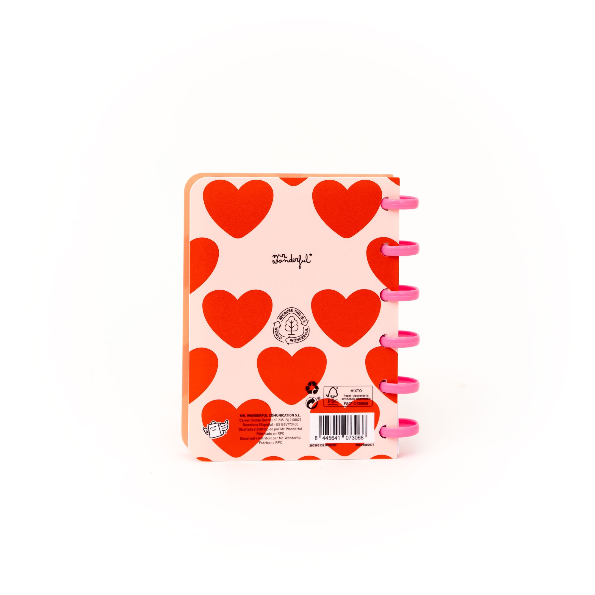 Set de libreta A6 para dejar mensajes de amor + 3 washi tapes Mr Wonderful - P.D.: Te quiero. 5