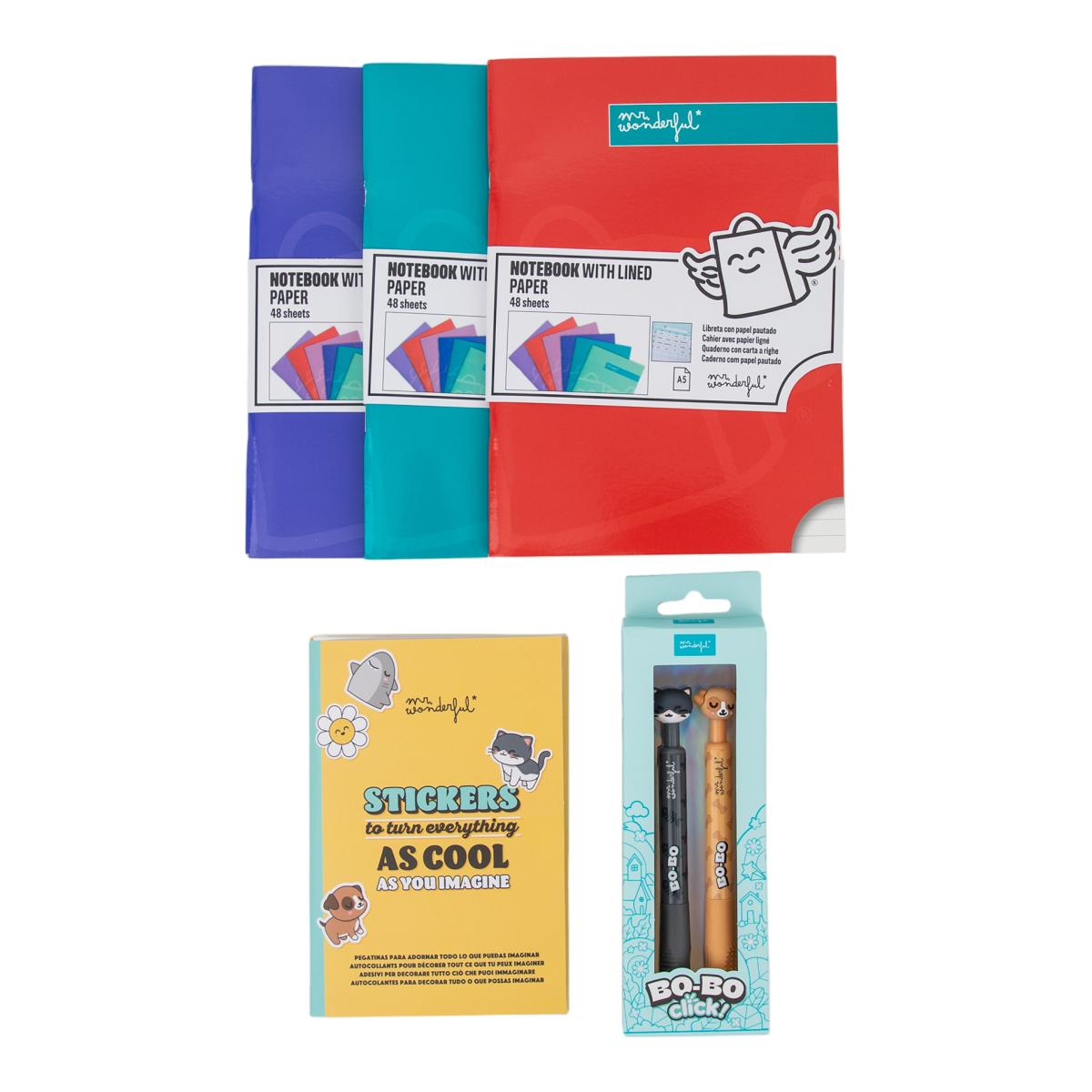 Pack back to school Mr Wonderful deep colours 2
