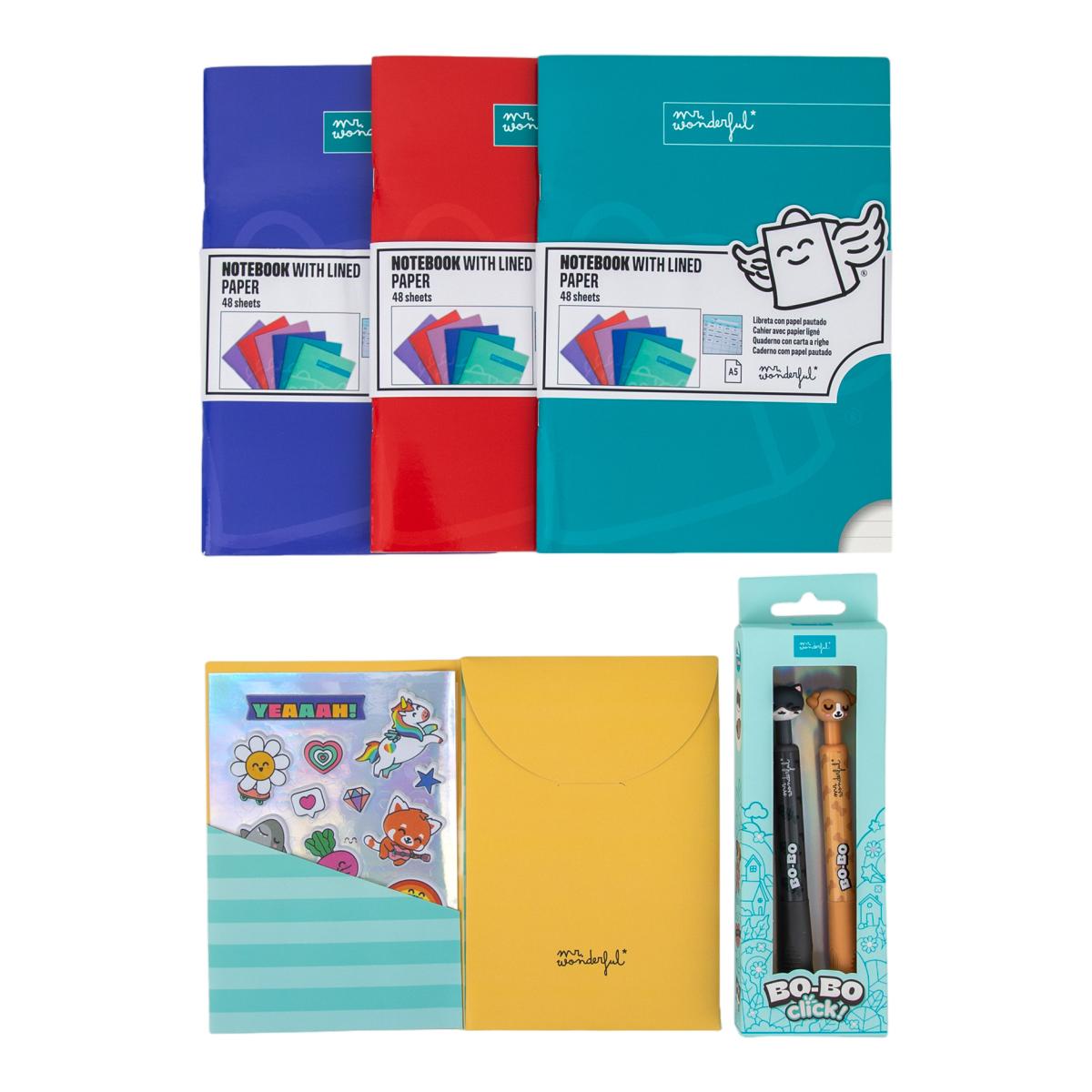 Pack back to school Mr Wonderful deep colours 3