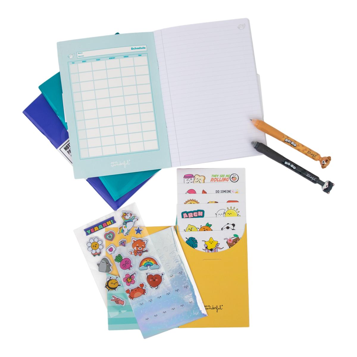 Pack back to school Mr Wonderful deep colours 4