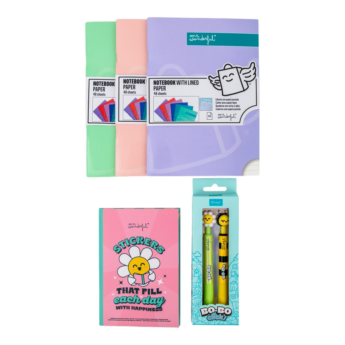 Pack back to school Mr Wonderful soft colours 2