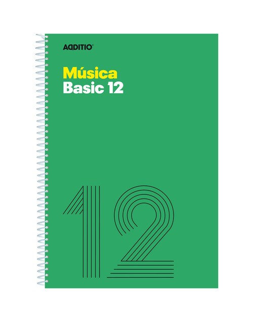 Caderno de música 12 Pentagramas Additio 1