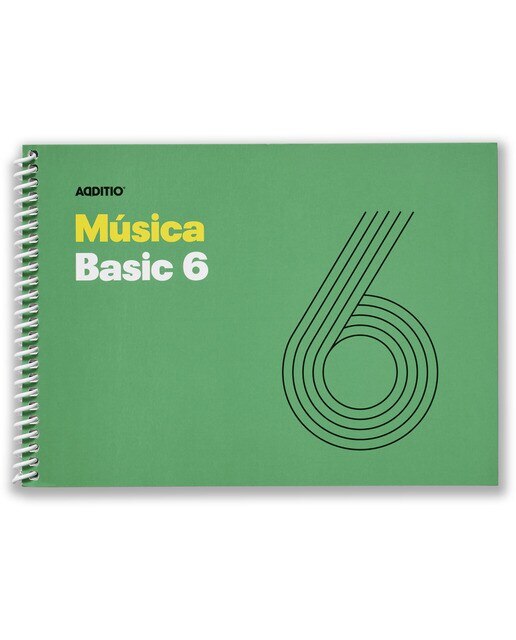 Caderno de Música Basic 6 24x168 cm - Verde Verde-1