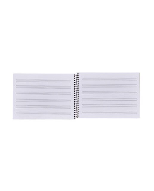 Caderno de Música Basic 6 24x168 cm - Cinzento Cinzento-2