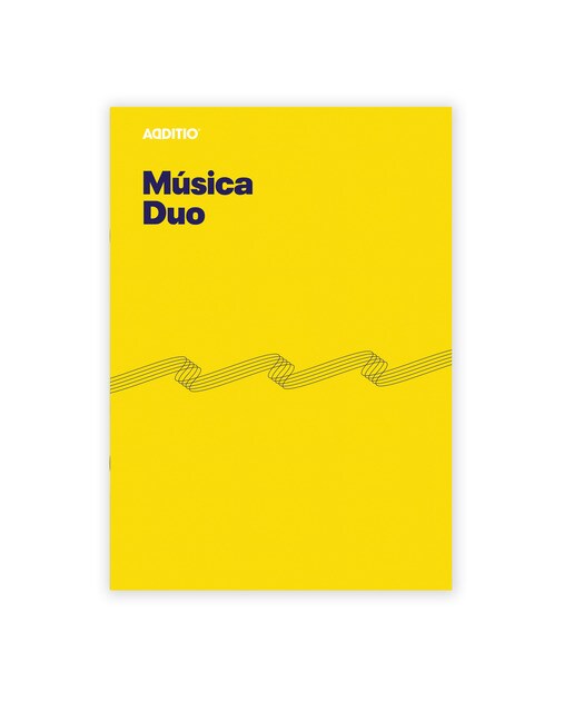 Caderno de Música Duo 21x297 cm - Amarelo Amarelo-1