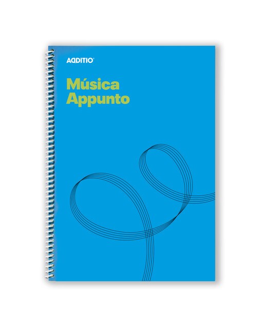 Caderno de Música Appunto 21x297 cm - Azul Azul-1