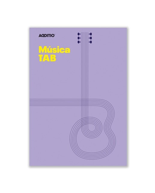 Caderno de Música Tab 21x297 cm - Lilás Lilás-1