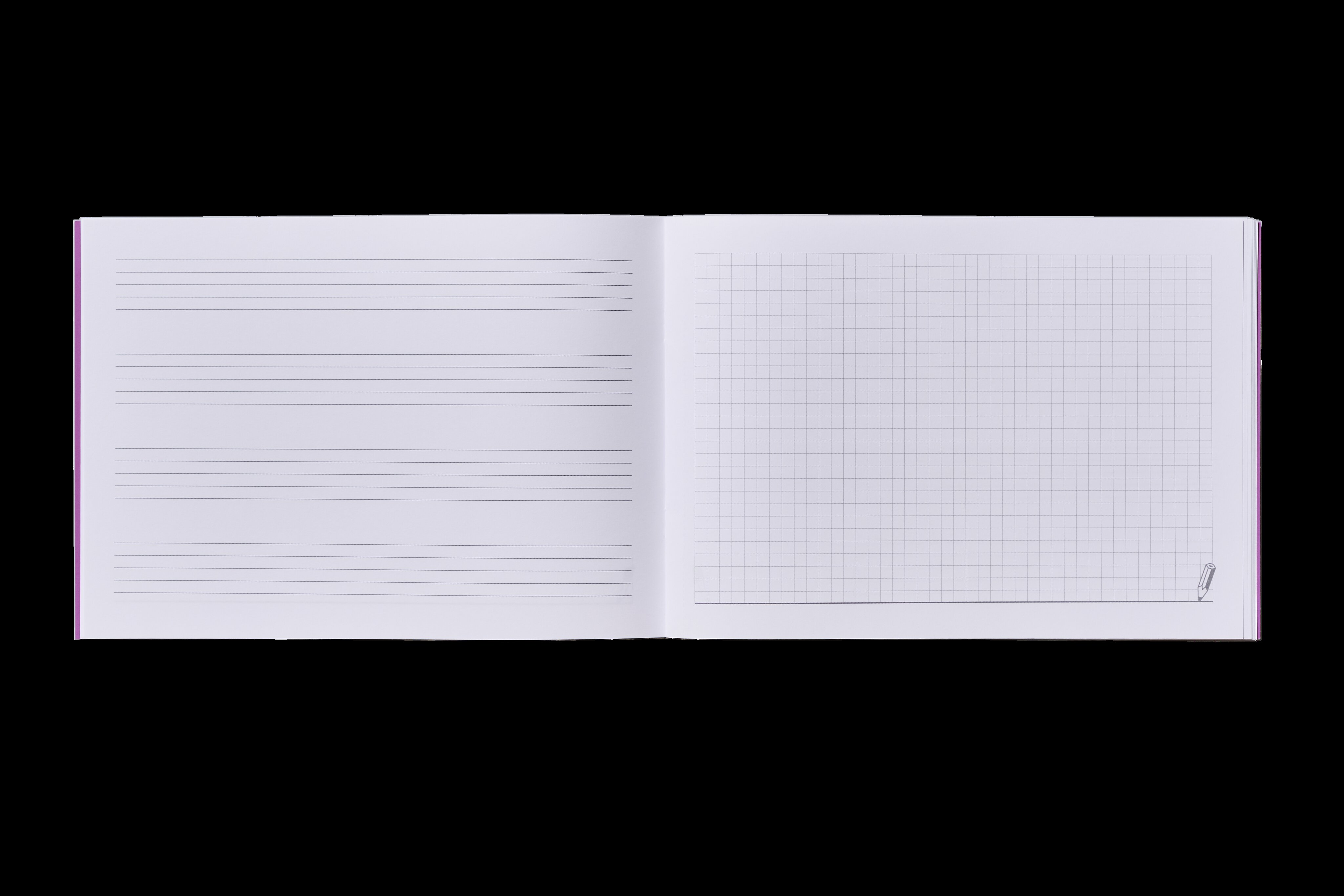 Cuaderno de música combi 4,  tamaño 24 x 16,8 cm, Additio, azul 2