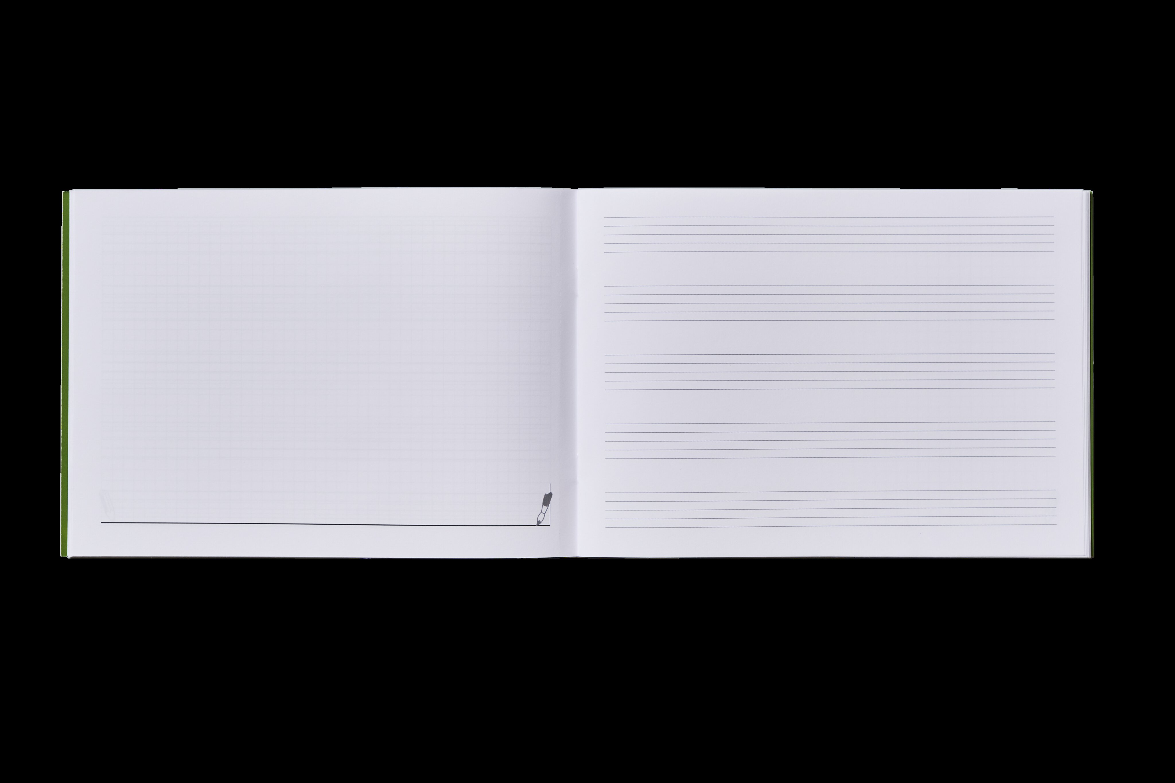 Cuaderno de música combi 5, tamaño 24 x 16,8 cm.  Additio, lila 3