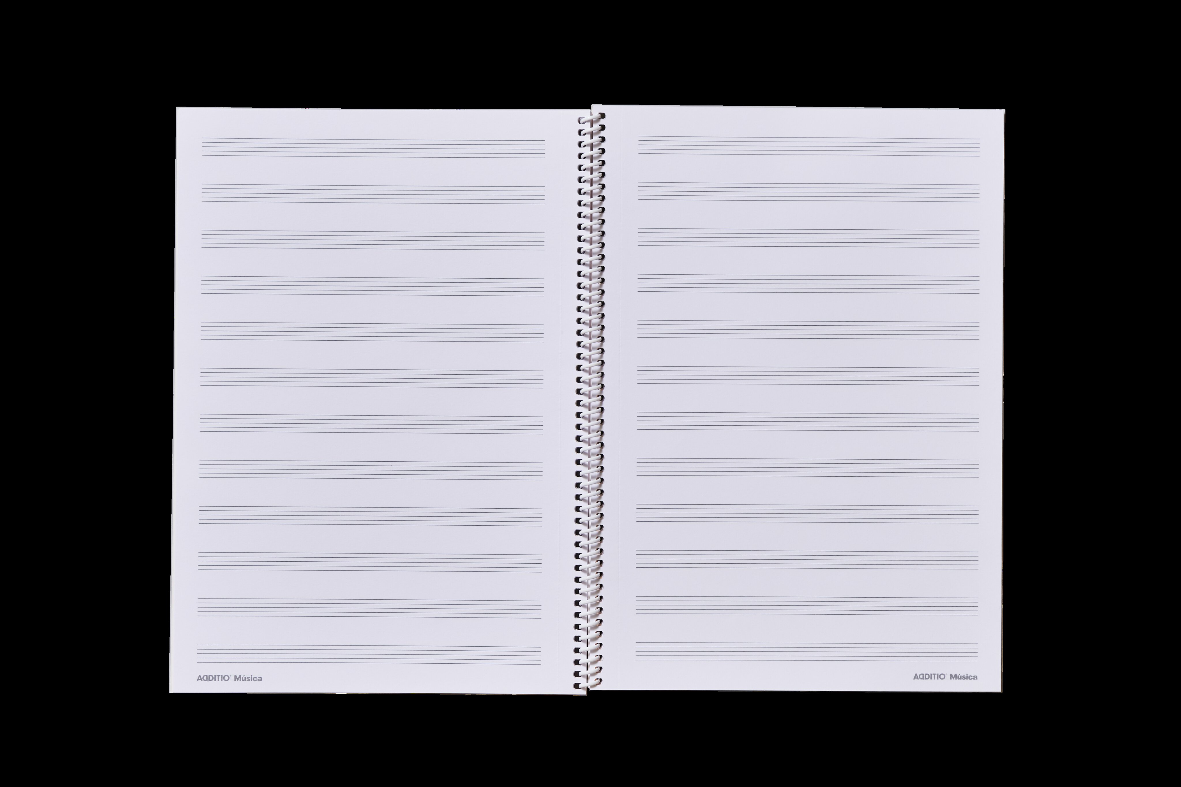 Caderno de Música Mezzo, Tamanho 21 x 29,7 cm,  Additio, Vermelho 2