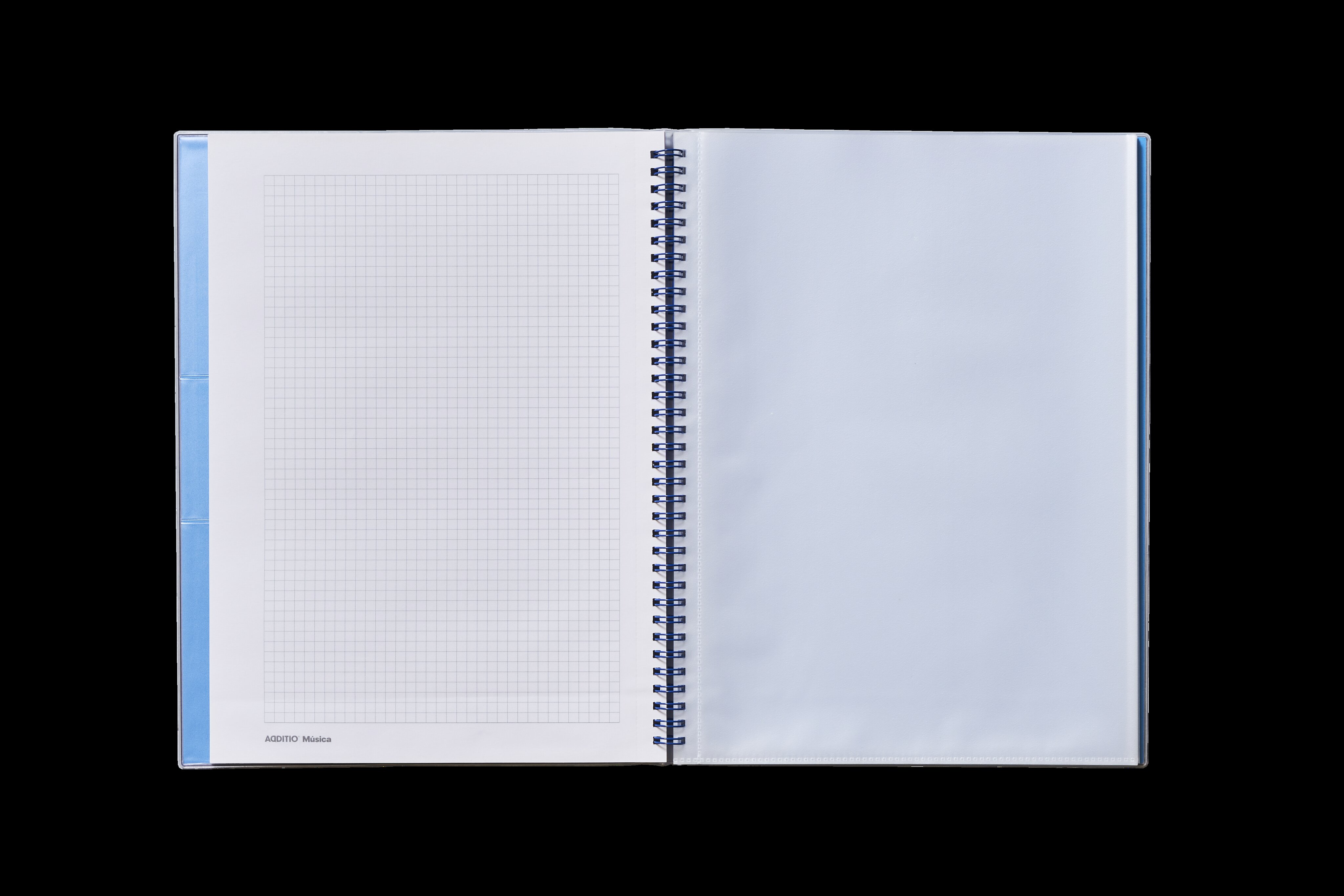 Caderno de Música Concert, Tamanho 24 x 31 cm,  Additio, Azul Escuro 3
