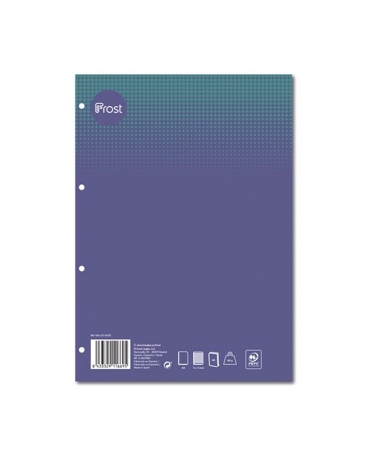Recarga A4 80 folhas roxa Roxo-1