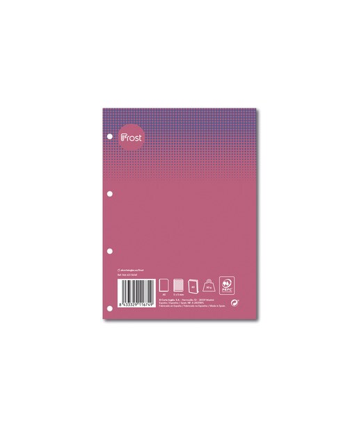 Recarga A5 80 Folhas rosa Rosa-1