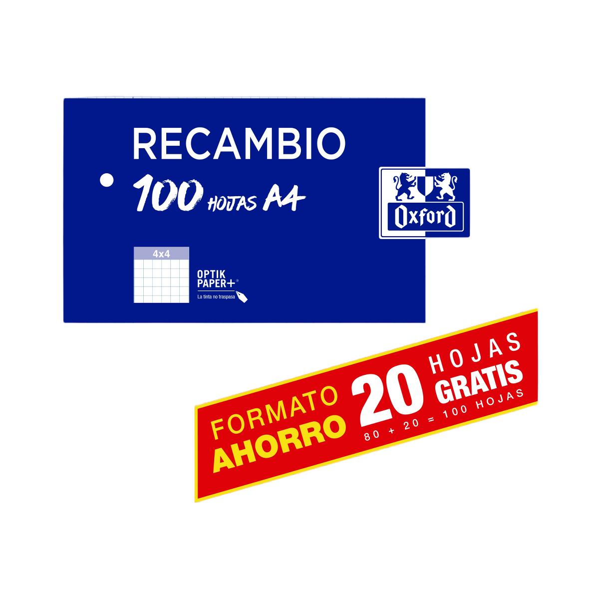 Imagem 0 de Recargas 80+20 Folhas A4 Oxford