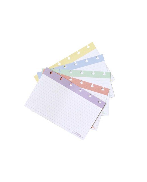 Imagem 0 de Fichas pautadas colores surtidos pack de 50 unidades Caderno Inteligente