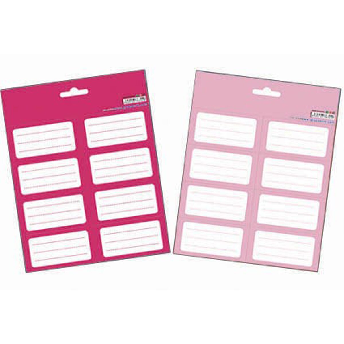 Pack de 16 etiquetas adesivas 8 x 4 Pink rosa 3