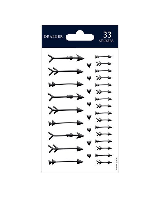 Sticker Flechas Pretas Preto-1