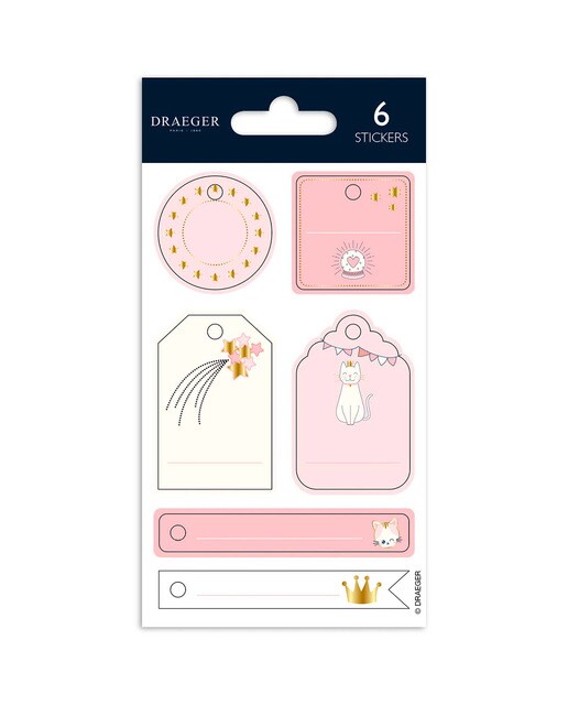 Imagem 0 de Sticker Etiquetas Infantil Rosa Pastel