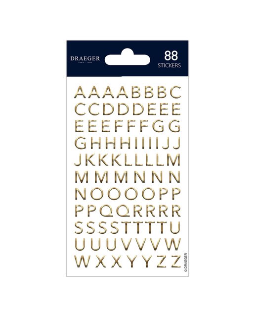 Sticker Alfabeto Dourado Dourado-1