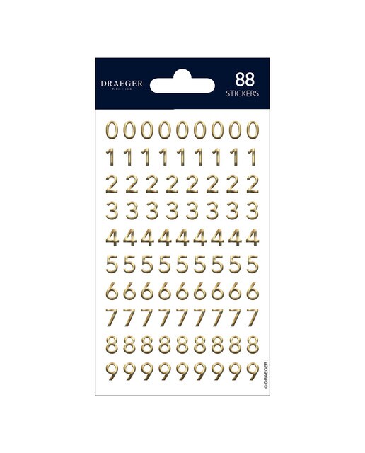 Sticker Cifras Dourado Dourado-1