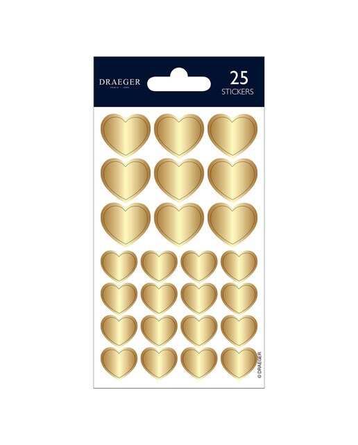 Sticker Corações Dourado Dourado-1