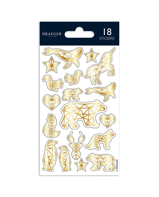 Sticker Figuras Geométricas Dourado Dourado-1
