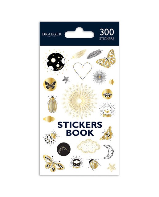 Sticker Borboletas Luas Douradas Dourado-1