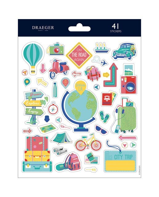 Sticker Viajes Multicolor DRAEGER