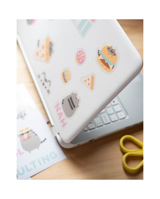 Autocolantes Reutilizáveis Pusheen Foodie 17,3x0,1x23,5 - Verde Verde / Branco-7