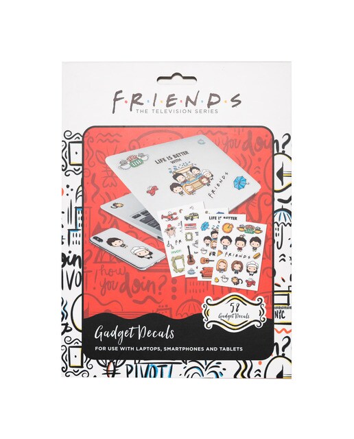 Autocolantes Reutilizáveis Friends 17,3x0,1x23,5 - Vermelho Vermelho / Preto-1