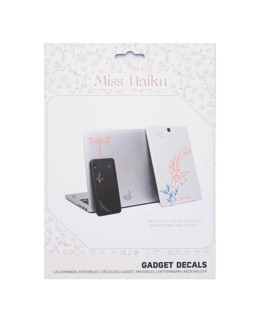 Autocolantes Reutilizáveis Miss Haiku 17,3x0,1x23,5 - Branco Branco / Azul-2