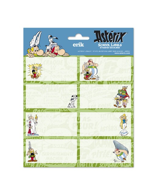 Etiquetas Adesivas Astérix e Obélix - Verde 1