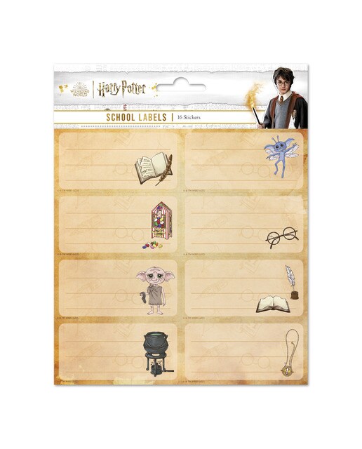 Etiquetas Adesivas Harry Potter - Bege 1